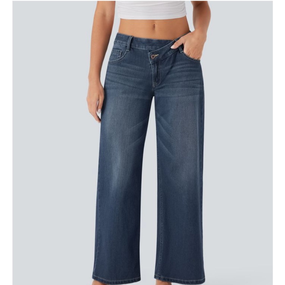 HALARA NWT Dark Blue Flare Jeans